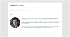 Desktop Screenshot of pietroszek.com